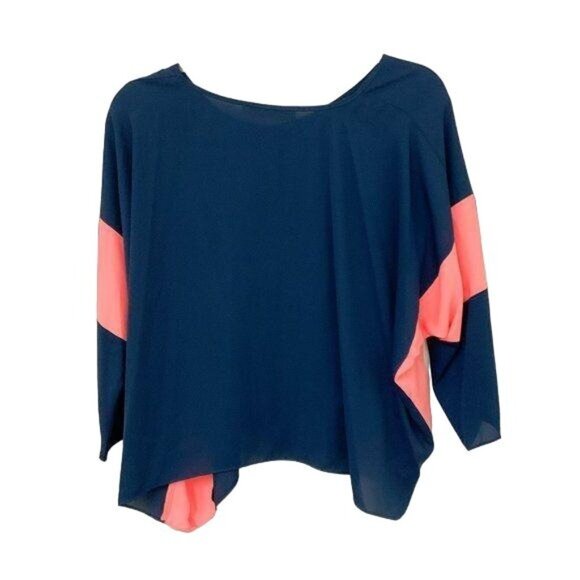 Amanda Uprichard Navy Blouse - Picture 2 of 3